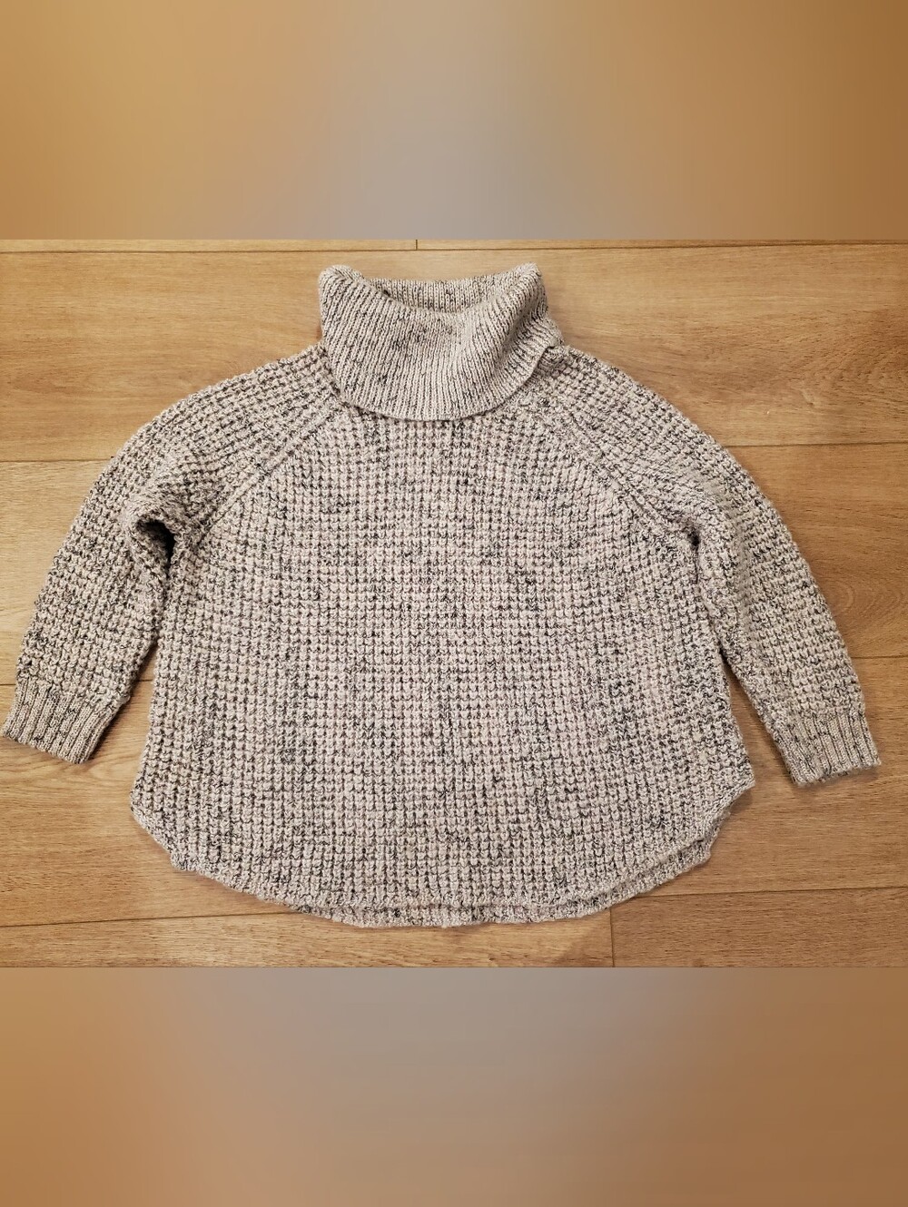 Cozy Women's Knit Sweater in Heathered Cray, Sz XL